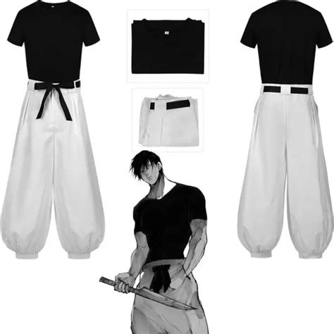 ANIME JUJUTSU KAISEN Fushiguro Toji Cosplay Costume Adult Unisex Short ...