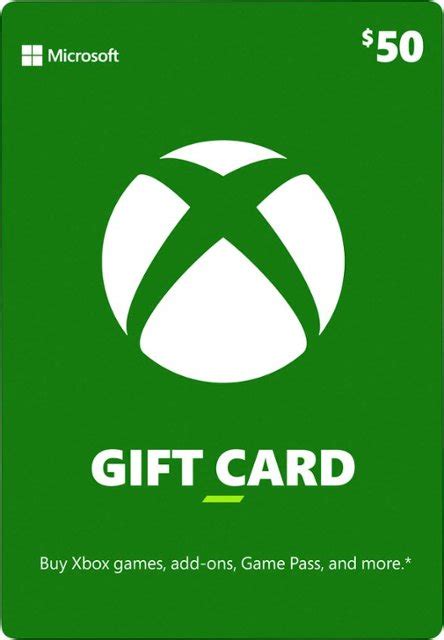 Microsoft Xbox $50 Gift Card White XBOX MICROSOFT GIFT CARD 2015 - Best Buy