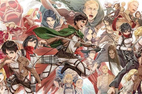 Attack On Titan Anime Characters 4K wallpaper download