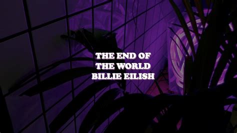 the end of the world--billie eilish [cover] - YouTube