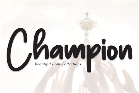 Champion | Script Font | Script Fonts ~ Creative Market