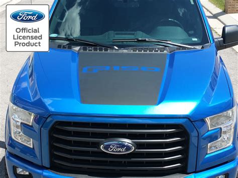 2015-2016 NEW FORD F-150 HOOD STRIPE DECAL w/ F150 LOGO VINYL STICKERS GRAPHICS | eBay