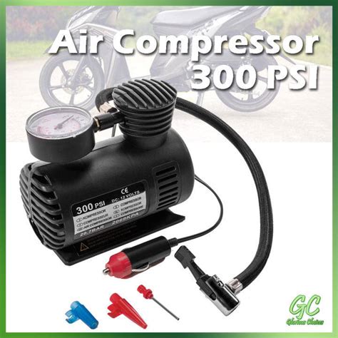 Electric Air Compressor Portable Pump Mini Inflator Tyre Car Van Bike ...