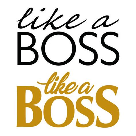 Like A Boss Cuttable Design SVG PNG DXF & Eps Designs Cricut - Etsy