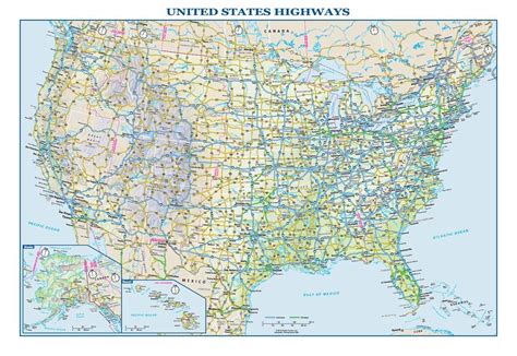 Globe Turner USA Interstate Highways Wall Map - 22.5 x 15.75 inches Paper Flat Tubed: Amazon.in ...