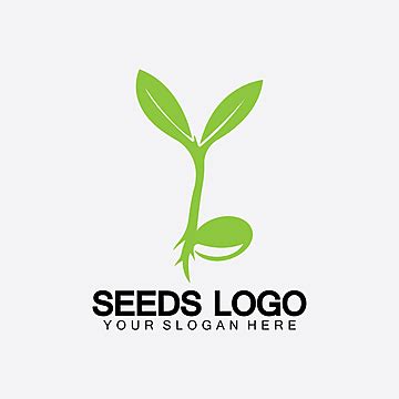 Seed Sprout Vector Design Images, Logo Design Seed Sprout, Simplicity, Book, Logo PNG Image For ...