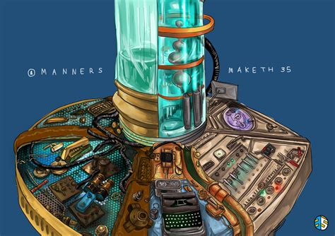 Doctor Who tardis console by 35THESTRANGE on DeviantArt