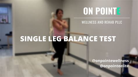 Pointe Readiness Assessment: Single Leg Balance Test - YouTube