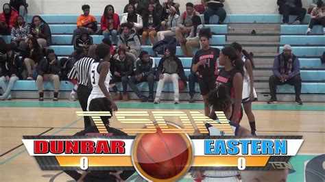 High School Girls Basketball: Dunbar Crimson Tide vs. Eastern Ramblers - YouTube