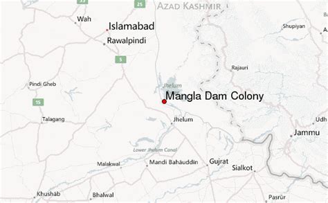 Mangla Dam Colony Weather Forecast