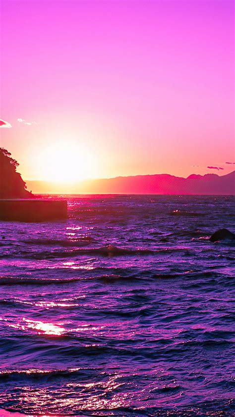 Ocean Purple Sunset Wallpapers - Top Free Ocean Purple Sunset Backgrounds - WallpaperAccess