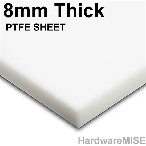 PTFE Sheet White Plate Thickness 8mm Molded Sheet Malaysia Ready Stock