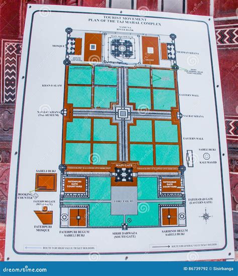 Map Of Taj Mahal Complex - China Map Tourist Destinations