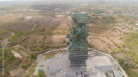 Aerial view statue hindu god garuda wisnu kencana Statue, Bali. Statue ...