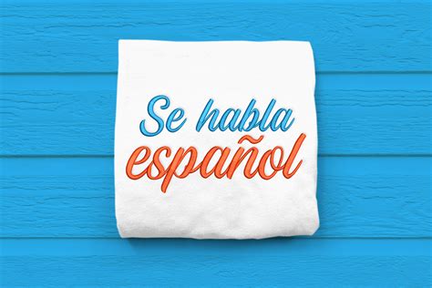 Spanish Se Habla Espanol | Embroidery By Designed by Geeks | TheHungryJPEG