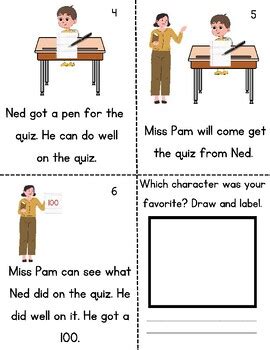 Phonics Decodable - Ned Has a Quiz by Emily Gibson | TPT