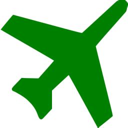 Green airplane 3 icon - Free green airplane icons