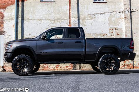 Lifted 2019 Ram 1500 REBEL with Fuel Blitz and Rough Country Suspension Lift Kit | Krietz Auto