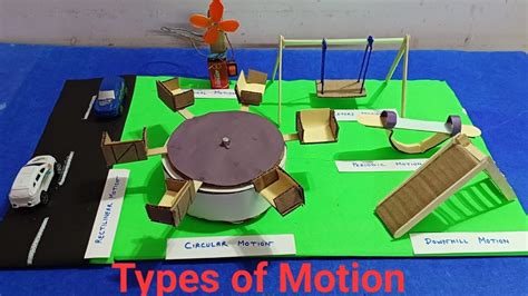 Types of Motion | Physics working model | Types of Motion school science project - YouTube