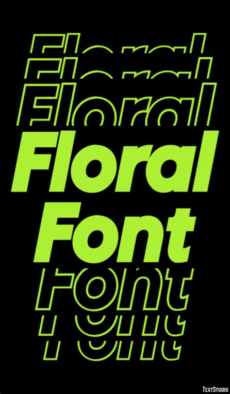 Floral Font Text Effect and Logo Design Font