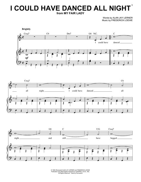 I Could Have Danced All Night | Sheet Music Direct