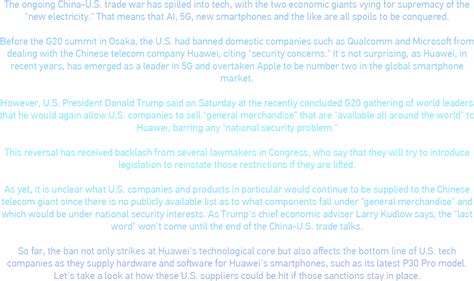 How U.S. ban on Huawei hurts American companies