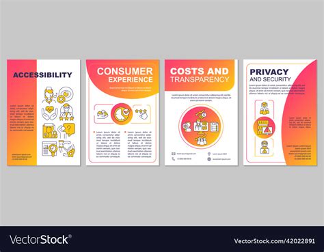 Health care service quality aspects red gradient Vector Image