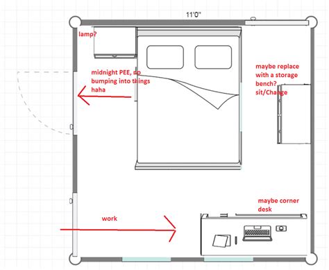 4 X 4 Bedroom Floor Plan | Ide dekorasi kamar, Desain furnitur, Ide ...