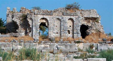 245-ROMAN TOWN PLANNING, Miletus: [Proto-Baroque] Remains of Nymphaeum ...