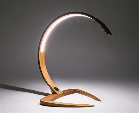 Wooden Table Lamp Unique Lamp Modern Lighting Led Light - Etsy Australia