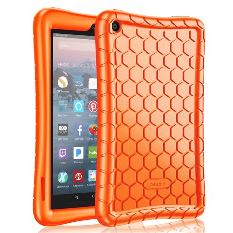 Silicone Case for Fire 7 Tablet (9th Generation, 2019 Release) - Fintie Kids Friendly Anti Slip ...