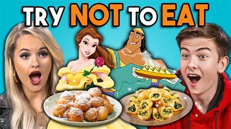 Try Not To Eat Challenge - Disney Food | People Vs. Food | Disney ...