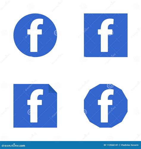 Facebook flat icon editorial photo. Illustration of flat - 113566141