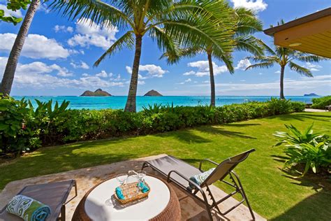 Oceanfront Lanikai Beach House, Kailua 96734 - Single Family for SOLD: $7,800,000