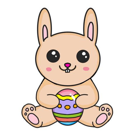 baby bunny with easter egg 41507711 PNG
