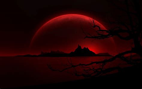 Black mountain in silhouette illustration, fantasy art HD wallpaper ...