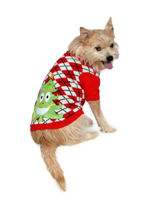 Ugly Christmas Sweater Dog Costume - Pet Costumes