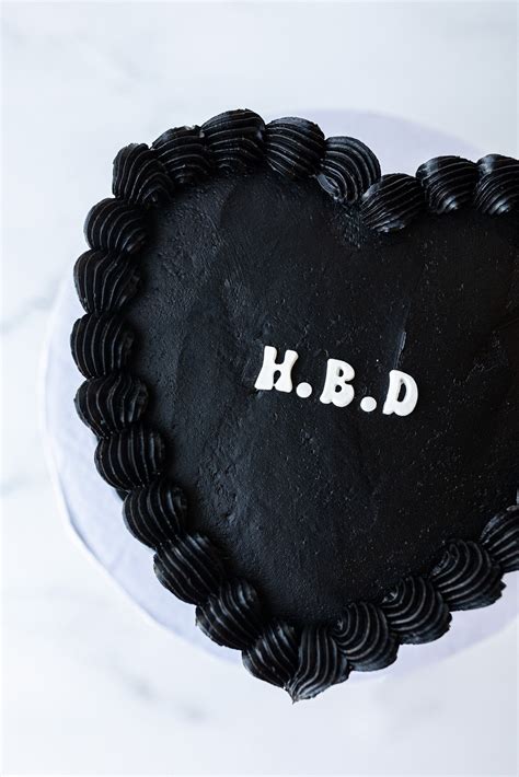 Black Heart Cake | Hapa Bakery