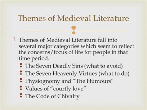 Medieval Literature/ Literatura Medieval