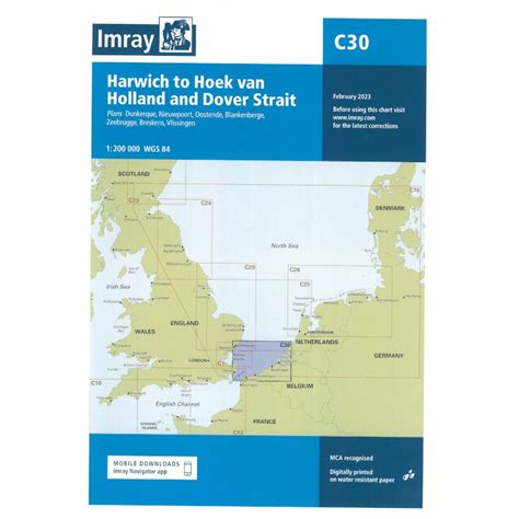 C30 - Harwich to Hoek van Holland and Dover Strait - mapa wyd. Imray