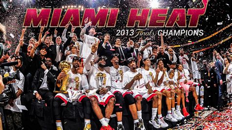 Miami Heat Team Winning Moment In 2013 Basketball HD Sports Wallpapers ...