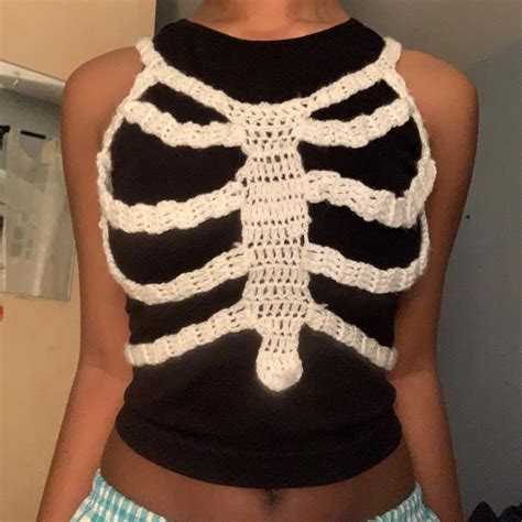 crochet skeleton ribcage corset top | Crochet clothes, Fashion sewing, Crochet designs