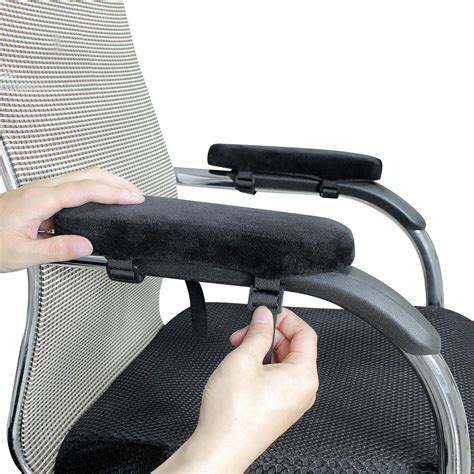Ergonomic Memory Foam Office Chair Armrest Pads, Comfy Gaming Chair Arm Rest Covers for Elbows ...