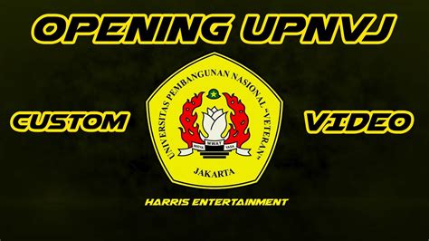 OPENING LOGO UPNVJ - YouTube