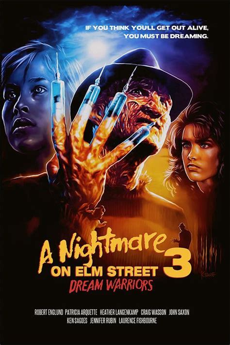 A Nightmare on Elm Street 3: Dream Warriors (1987) | Peliculas de terror, Portadas de películas ...