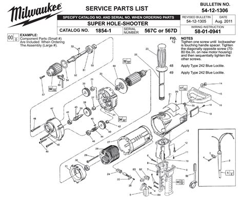 Milwaukee 1854-1-(567D) Parts List | Milwaukee 1854-1-(567D) Repair Parts | OEM Parts with ...