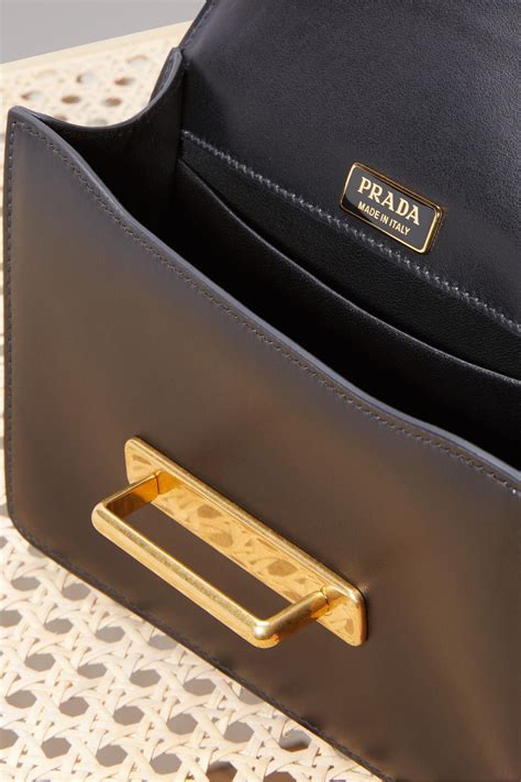 Lyst - Prada Mini Cahier Bag in Black