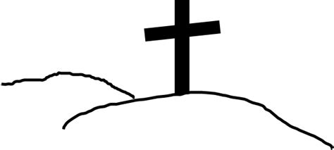 Free Cross On A Hill Black And White, Download Free Cross On A Hill ...