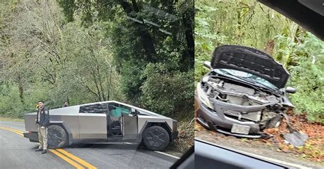 Tesla Cybertruck involved in 2-vehicle collision in California [Update] - Drive Tesla