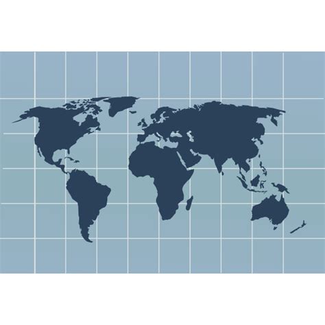 World map with grid vector image | Free SVG